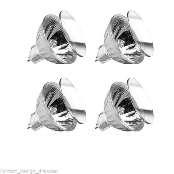 4er Set TIP 842.54 Halogen Reflektor KLS 4x50W GU5,3 Silber Ø51mm EXN