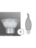 Paulmann 870.10 Deco Minihalogen Reflektorglas PAR20 Silber Ø 65mm Klar