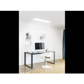 Müller Licht 20500070 Deckenleuchte Office DIM Flat 120 LED 47W Weiß 120cm inkl. Leuchtmittel