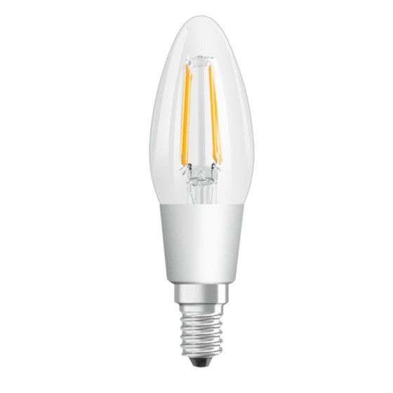 Osram LED Superstar Retrofit Filament Dimmbar Classic Kerze E14 4,5W = 50W 2700K