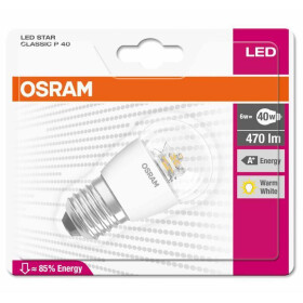 Osram LED Star Classic Tropfen klar E27 6W = 40W Glühbirne Glühlampe Warmweiß