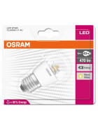 Osram LED Star Classic Tropfen klar E27 6W = 40W Glühbirne Glühlampe Warmweiß