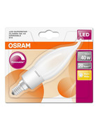 Osram LED Superstar Kerze Filament Classic BA40 Matt E14 4,5W=40W Warmweiß 2700K