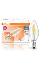 Osram LED Retrofit Kerze Filament Classic BA40 E14 4W = 40W Warmweiß 2700K
