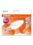 Osram LED Retrofit Kerze Filament matt Classic BA40 E14 4W=40W Warmweiß 2700K