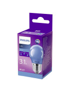 Philips LED E27 Tropfen P45 Party Leuchtmittel Glühlampe 3,1W Blau 230V Sparsam