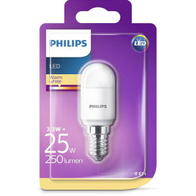 Philips LED E14 Kolben Kühlschrank Lampe T25 Licht 3,2W=25W Warmweiß 230V