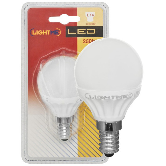 LightME LM85232 LED Leuchtmittel Lampe Tropfen matt E14 3W Warmweiß