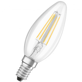 Bellalux LED Kerze Classic Filament E14 Lampe 4,5W=40W Leuchtmittel Warmweiß