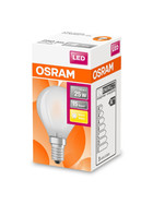 Osram LED Star Classic P25 Filament Lampe E14 Leuchtmittel 2,5W=25 Warmweiß matt