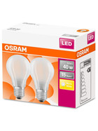 2er Set Osram LED Star Classic A40 Filament Lampe E27 Leuchtmittel 4W Warmweiß