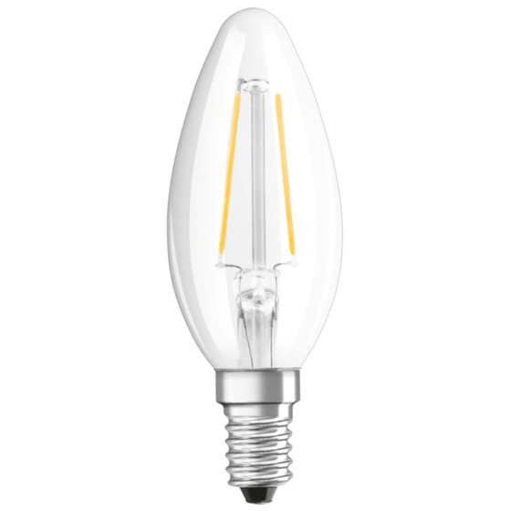 Bellalux LED Classic B25 Filament Kerze E14 Leuchtmittel 2,5W=25W Warmweiß klar