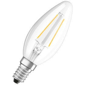 Bellalux LED Classic B25 Filament Kerze E14 Leuchtmittel 2,5W=25W Warmweiß klar