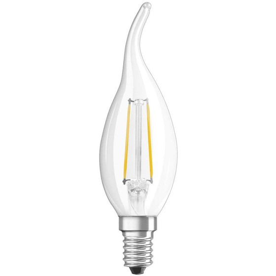 Osram LED Leuchtmittel Lampe Filament Windstoß Kerze E14 2,5W=25W Warmweiß 2700K