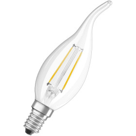 Osram LED Leuchtmittel Lampe Filament Windstoß Kerze E14 2,5W=25W Warmweiß 2700K