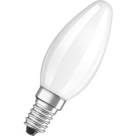 Osram LED Star Classic Lampe Kerzen E14 4W=40W Matt Kaltweiß (6500K)