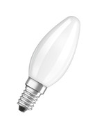 Osram LED Star Classic Lampe Kerzen E14 4W=40W Matt Kaltweiß (6500K)