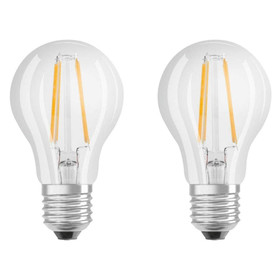 2x Osram LED Base Classic A60 Filament Lampe E27...