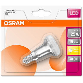 Osram LED Star R39 mini Reflektor Lampe E14 Leuchtmittel 1,5W=25W Warmweiß 36°