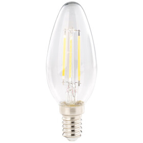 Paulmann LED Kerze Filament Leuchtmittel 4,5W=40W Leuchtmittel E14 Warmweiß klar