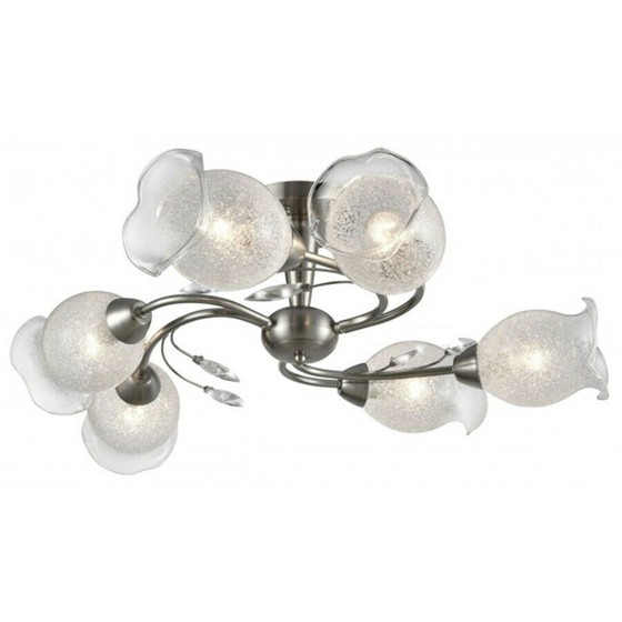 ESTO 70005-6 Deckenleuchte ROMANTICA Nickel gebürstet...
