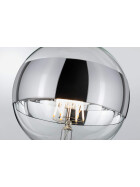 Paulmann 286.81 LED Globe 125 Ringspiegel Silber 6,5W E27 2700K 640lm dimmbar