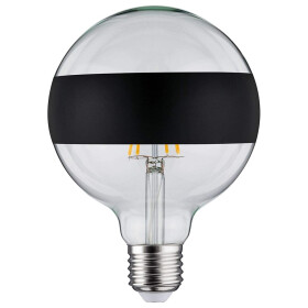 Paulmann 286.82 LED Globe 125 Ringspiegel Schwarz matt 6,5W E27 2700K dimmbar