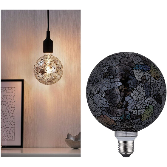 Paulmann 287.46 LED Globe Ø130 E27 5W 470lm Miracle Mosaic Handmade dimmbar