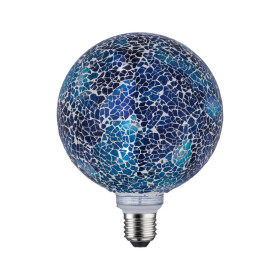 Paulmann 287.50 LED Globe Ø130 E27 5W 470lm Miracle Mosaic Handmade blau dimmbar