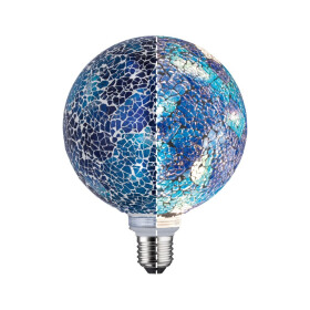 Paulmann 287.50 LED Globe Ø130 E27 5W 470lm Miracle Mosaic Handmade blau dimmbar