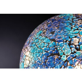 Paulmann 287.50 LED Globe Ø130 E27 5W 470lm Miracle Mosaic Handmade blau dimmbar