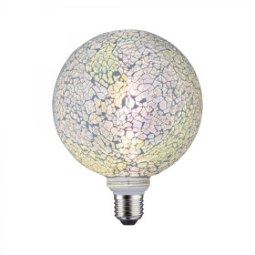 Paulmann 287.45 LED Globe Ø130 E27 5W 470lm Miracle Weiß Mosaic Handmade dimmbar