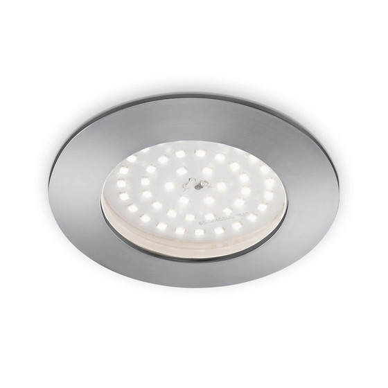 Briloner 7206-019 LED Einbauleuchten Set Aluminium rund...