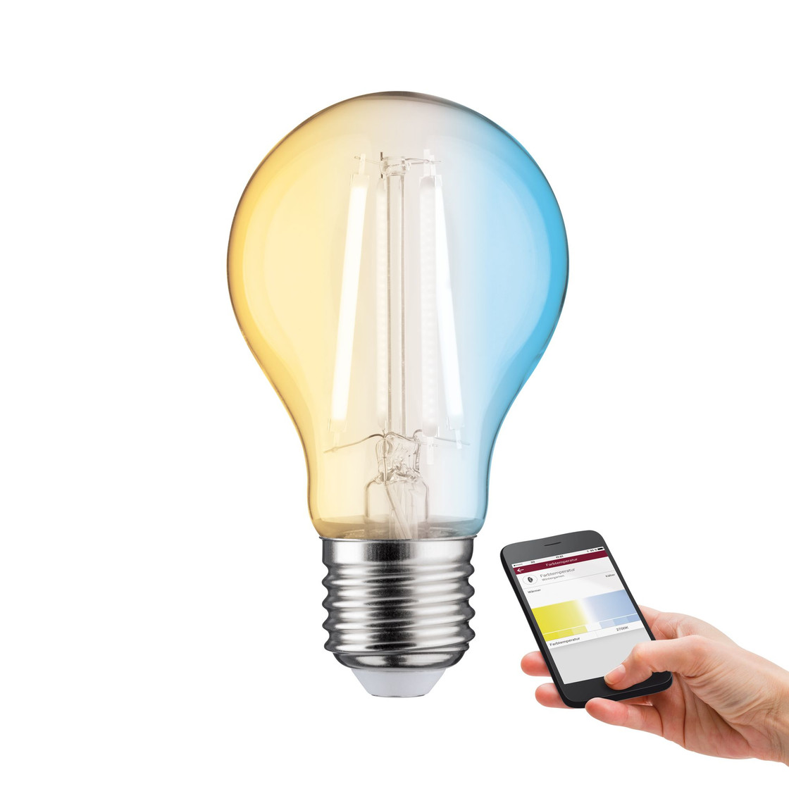 Paulmann Smart Leuchtmittel LED Home Filament klar 470 4,7W E27 Birne
